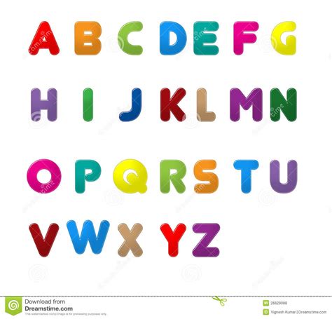 English Letters A To Z Stock Illustration Illustration Of Alphabetics