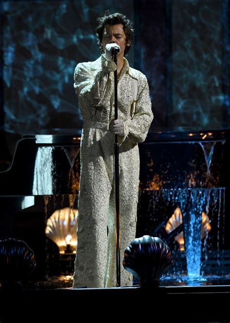 Harry styles, as his surname suggests, has racked up quite the collection of sartorial credentials. Harry Styles Performing at the 2020 BRIT Awards | Harry ...