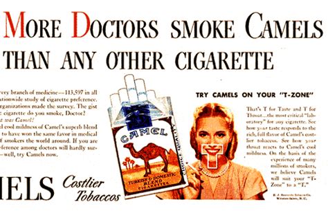 These days i buy loose tobacco and i roll the cigs myself, you. Tom McMahon: More Doctors Smoke Camels Than Any Other ...