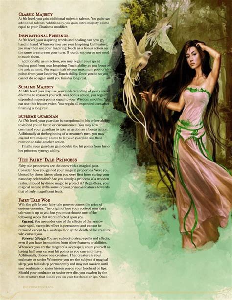 princess class dungeons and dragons homebrew dungeons and dragons homebrew dungeons and dragons