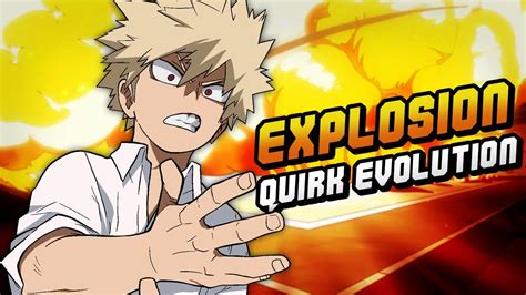 Bakugo Katsuki Kacchan Explosion Quirk Evolution My Hero Academia