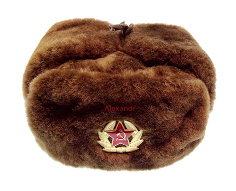 original military ushanka officer kgb winter fur hat russian etsy