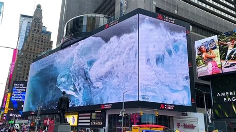 3D Billboard New York Times Square YouTube