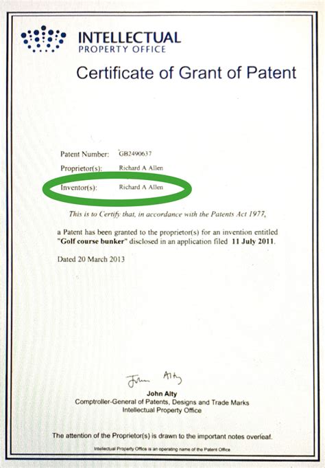 Patent Certificate Invention Ecobunker