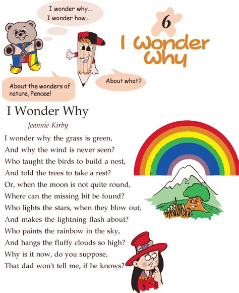 The choice of yours may be different. Grade one Poems