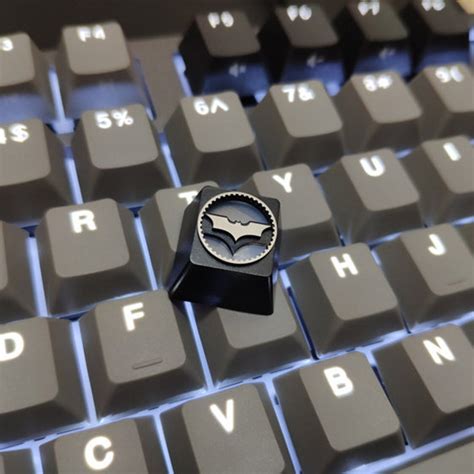Batman Custom Metal Keycap Mx Stem Compatible Backlit Etsy