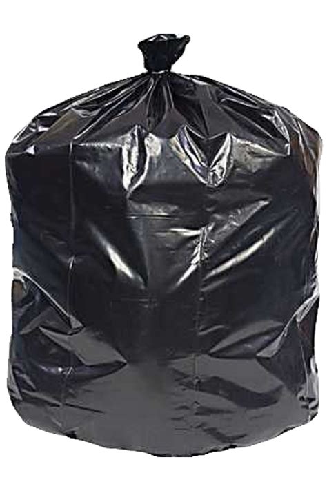 Ld Black Trash Bags 33x40 Pak Man Food Packaging Supply