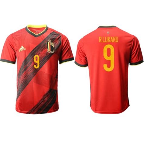 Plus de 95% de nos clients sont satisfaits de nos maillots! Maillot de Foot Belgique R.LUKAKU 9 Domicile UEFA Euro 2020