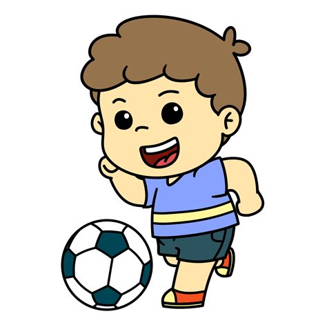 kinderen spelen voetbal werkzaamheid spel geïsoleerd bal jongen