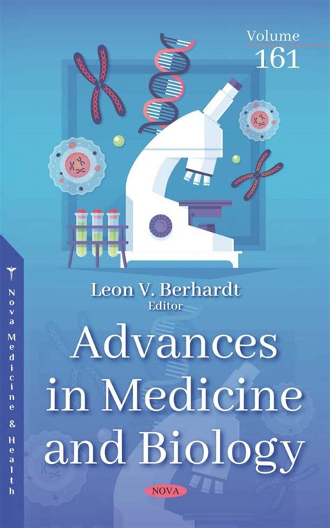 Advances In Medicine And Biology Volume 161 Nova Science Publishers