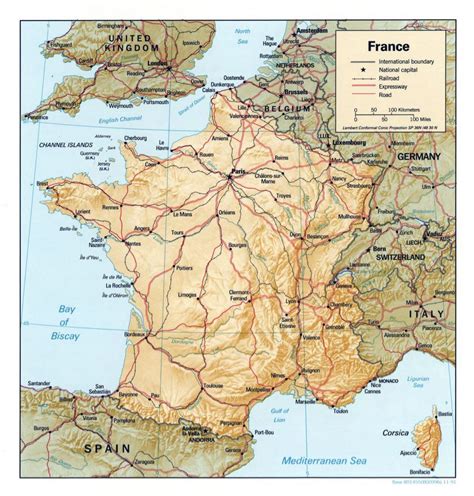 France Major Cities Map Map Of France Departments Regions Cities