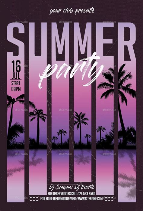 Summer Event Poster Design Graphic Design Posters