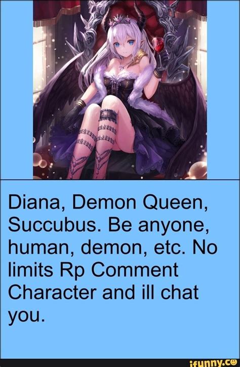 Diana Demon Queen Succubus Be Anyone Human Demon Etc No Limits Rp Comment Character And