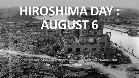 Hiroshima Day August 6 Youtube