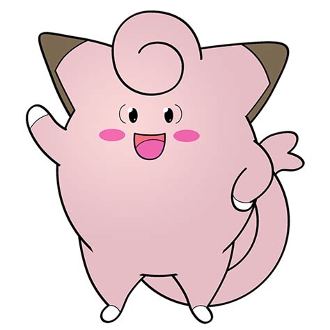 Draw two circles as guides for the pig's body. How to Draw Clefairy from Pokemon