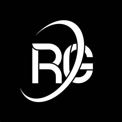 Rg Logo R G Design White Rg Letter Rg Letter Logo Design Initial