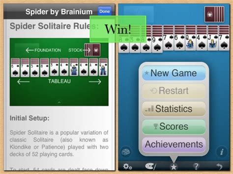 Spider solitaire por brainium es el #1 de spider solitaire juego en android y google play. ⋆Spider Solitaire by Brainium Studios LLC