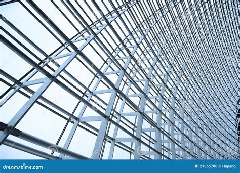 Steel Structure And Glass Roof Stock Photo Image Of Ethmoid Angle