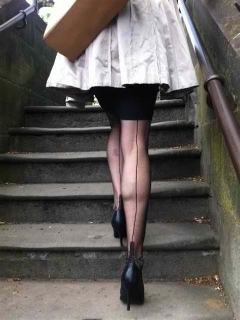A Gorgeous Woman Wearing Fully Fashioned Stockings You Can Sense How Passionate She Must Be