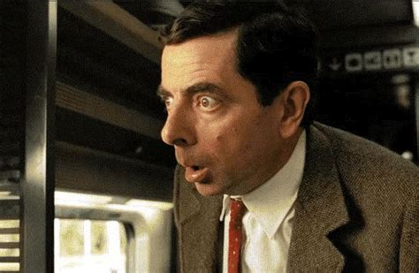 Mr Bean Shocked MrBean Shocked Fainted