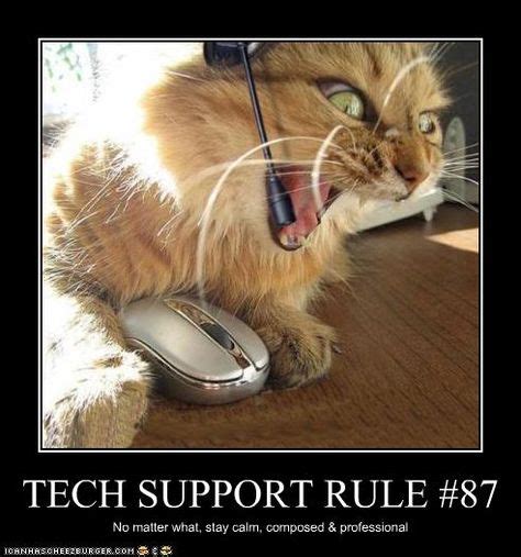 Funny Technology Purrrrrfect Tech Support Gamer Cat Work Memes