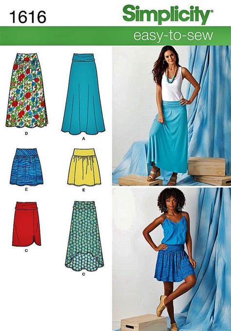 Simplicity Sewing Pattern Easy High Low Skirt Pattern Easy Etsy