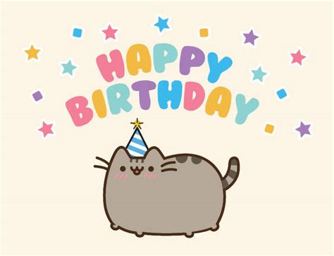 Pusheen Birthday Card By Beccyboo 412 On Deviantart