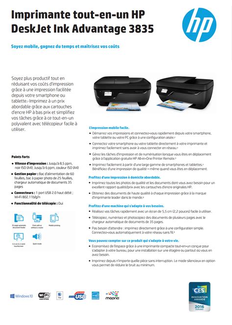 A shallow monthly cycle of 100 to 300 pages 3. HP Deskjet Ink Advantage 3835 4 en 1 AiO PPM B&W 8