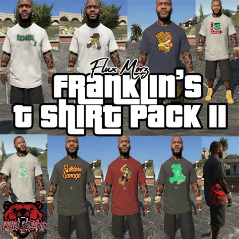 Franklin T Shirt Pack II GTA Mod