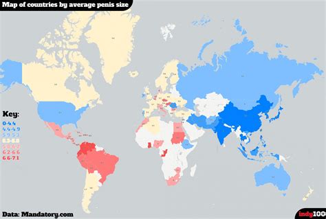 Average Size Penis By Country Telegraph