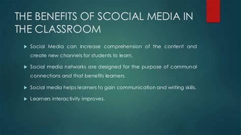 The Benefits Of Social Media In The Classroom