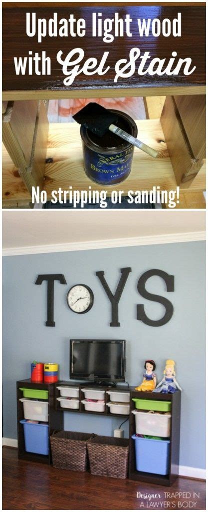 How to Use Gel Stain to Update Cabinets! | Designertrapped.com | Update cabinets, Gel stain ...