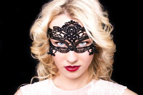 Fashionable Woman In Mask Stock Photo Image Of Girl 66672268