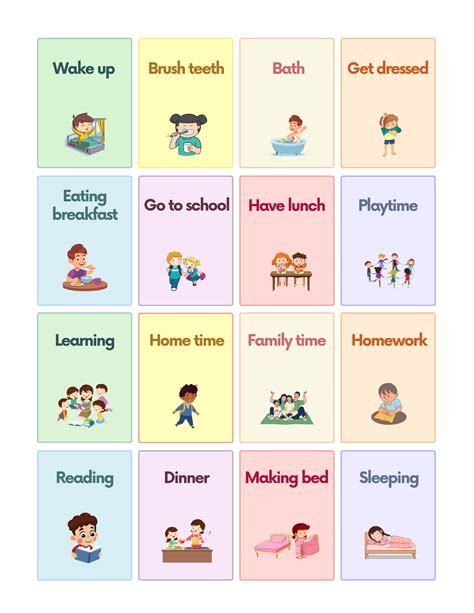 Free Daily Routines Flashcards For Autism And Speech Therapy Autistichub