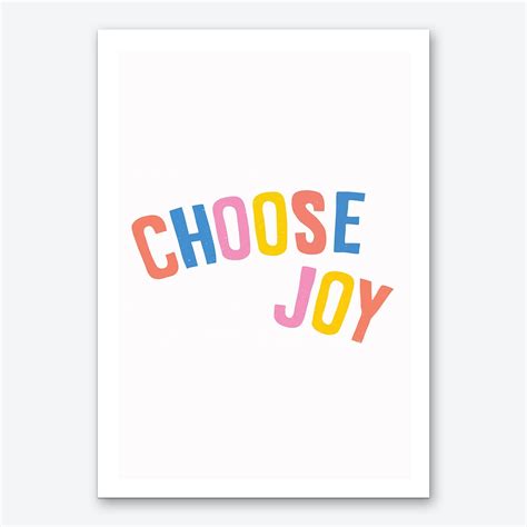 Choose Joy Ii Wall Art Print Fast Shipping Fy