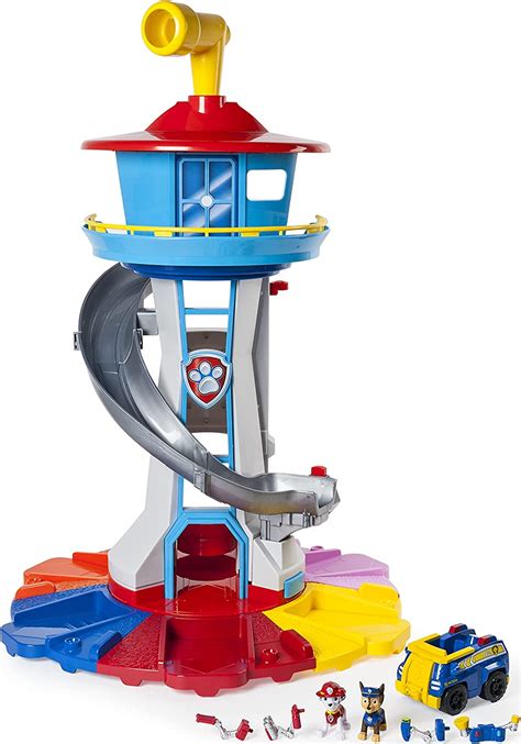 Paw Patrol My Size Lookout Tower With Exclusive Vehicle Toy Rotating