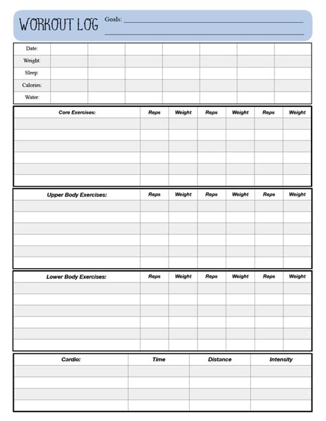 Body beast bulk chest day 22 gf2revolution. Free Printable Workout Logs: 3 Designs for Your Needs