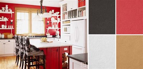 Nijanse Crvene Boje Za Zidove Moderne Kuhinje