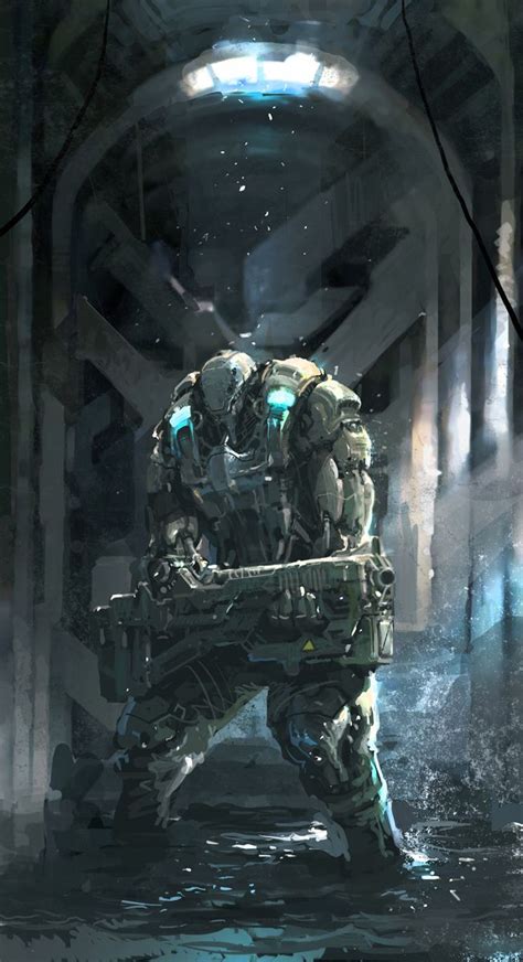 Power Trooper Futuristic Art Fantasy Armor Sci Fi Art