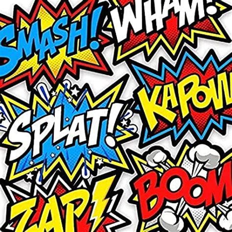 Bigtime Signs 12 Pcs Super Heros Word Cutouts Superhero Party Favors