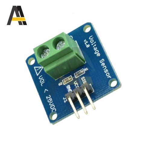 high accuracy dc voltage sensor module 25v voltage detector voltage divider detect module