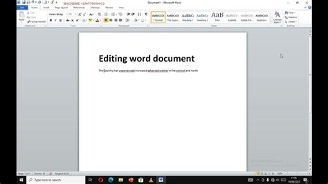 How To Edit Word Document Youtube