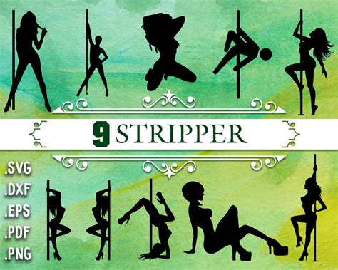 Stripper Svg Stripper Stripper Silhouette Stripper Clipart Erotic