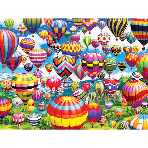 Colorful Balloons In The Sky 1000 Piece Jigsaw Puzzle Bits And Pieces