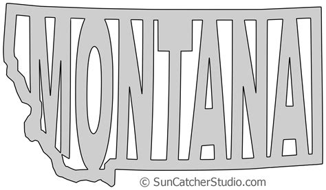 Montana - Map Outline, Printable State, Shape, Stencil, Pattern | Map outline, Outline, Montana ...