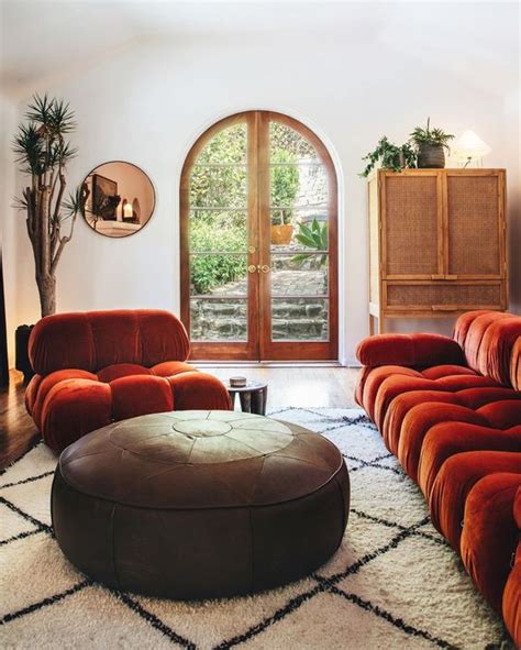 45 Refined Orange Sofas For A Bold Color Statement Digsdigs