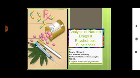 Different Types Of Narcotics And Dangerous Drugs Analysis Of Narcotics Part I Youtube
