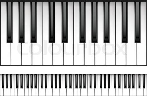 Notenpapier druckvorlage notenpapier kostenlos selbst vorlage klaviertastatur zum ausdrucken hervorragend vorlage. Klavier-Tastatur isoliert auf weißem ... | Stock-Vektor | Colourbox