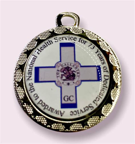 Pack Of 20 Nhs George Cross Pin Badges Five Star Local