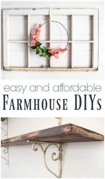 See more ideas about home diy, diy home decor, farmhouse diy. 5 Easy and Affordable Farmhouse DIY Projects - Lovely Etc.